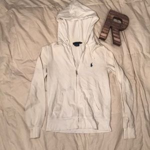 White Ralph Lauren zip up jacket
